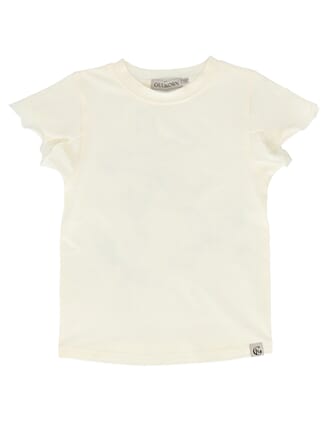 Flora T-Skjorte varm hvit - Gullkorn