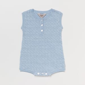 Romper Cable Himmelblå - Lillelam