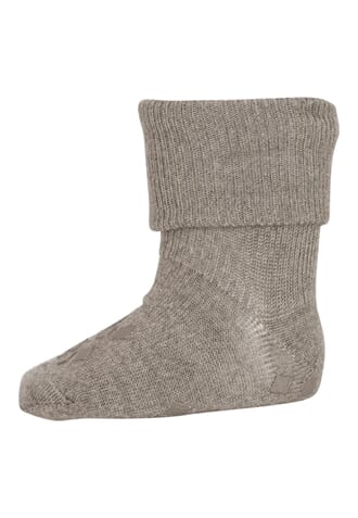 Wool Socks - Anti-Slip light brown melange - MP
