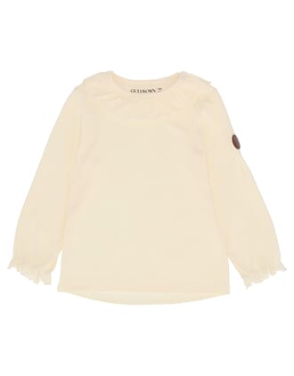 Sonja Longsleeve varm hvit - Gullkorn