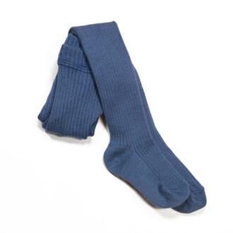 Rib Fall Tights - fw18 Moonlight Blue - MeMini