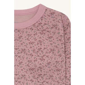 Abba genser ull/bambus Flowers heather - Hust & Claire