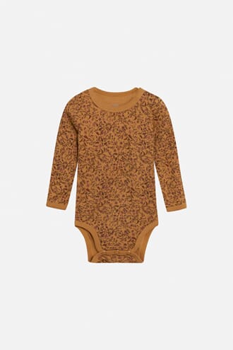 Badia Body ull/bambus blomster cinnamon - Hust & Claire