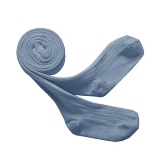 Ribbed Tights Bleu Azur - Collegien
