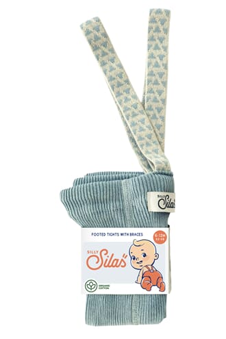 Strømpebukse med seler Blue Patterned - Silly Silas