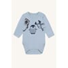 Baloo body ull/bambus dyr baby blue - Hust & Claire