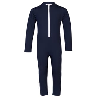 Lou CRAB sunsuit L/S blue - Petit Crabe