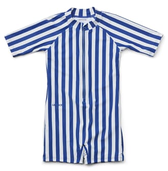 Max swim jumpsuit stripe: blue/creme - Liewood