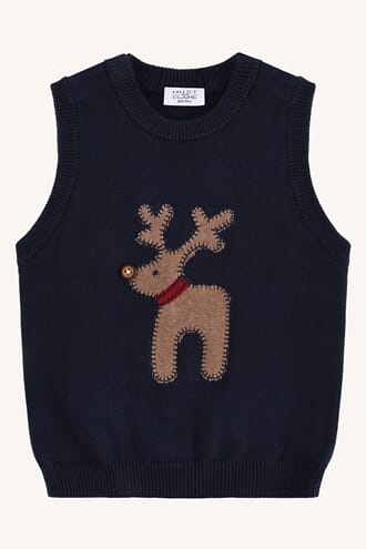 Perry Deer vest more navy - Hust & Claire
