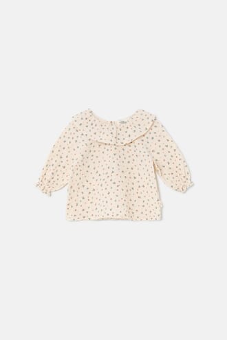 Floral gauze baby blouse - My Little Cozmo