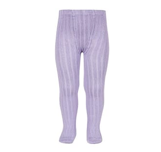 Strømpebukse rib lavender - Cóndor
