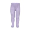 Strømpebukse rib lavender - Cóndor