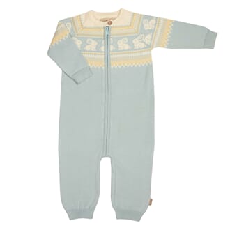 Willow Strikkedress Cloud Blue - MeMini
