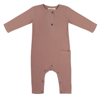 Rib henley jumpsuit powder - Phil & Phae