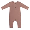 Rib henley jumpsuit powder - Phil & Phae