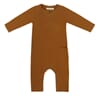 Rib henley jumpsuit golden olive - Phil & Phae