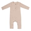 Rib henley jumpsuit dots warm cream - Phil & Phae