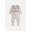 Manu Heldrakt ull/bambus jacquard wheat - Hust & Claire