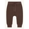 Gaby joggebukse ull/bambus brown stone - Hust & Claire