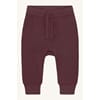 Gaby joggebukse ull/bambus plum wine - Hust & Claire