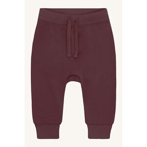 Gaby joggebukse ull/bambus plum wine - Hust & Claire
