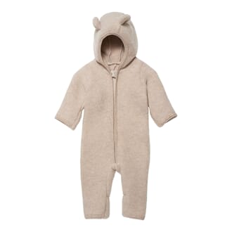 Allie Babysuit Wool Fleece camel  - Huttelihut
