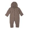 Allie Babysuit Wool Fleece m. brown - Huttelihut
