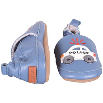 Leather Shoe - Police Car china blue - Melton