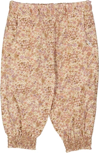 Trousers Sara clam flowers - Wheat
