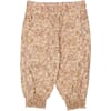 Trousers Sara clam flowers - Wheat