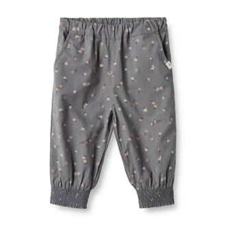 Trousers Sara autumn sky flowers - Wheat