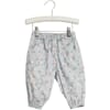 Trousers Malou pearl blue flowers - Wheat