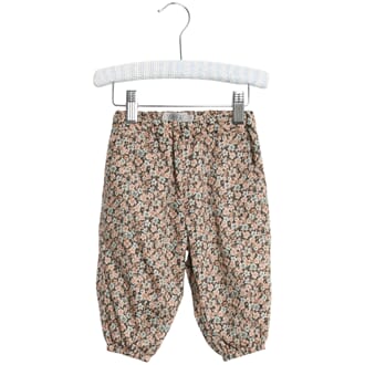 Trousers Malou ink flowers - Wheat