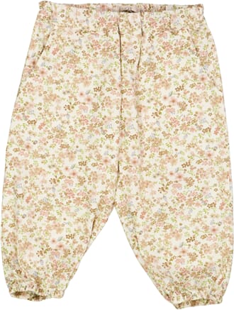 Trousers Malou eggshell flowers - Wheat