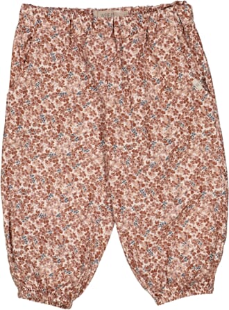 Trousers Malou pale lilac flowers - Wheat