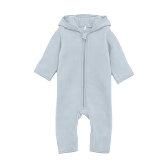 Pram Suit Ears Cot. Fleece celestial blue - Huttelihut