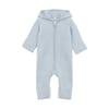 Pram Suit Ears Cot. Fleece celestial blue - Huttelihut