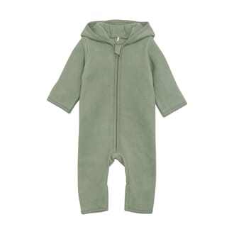 Pram Suit Ears Cot. Fleece sea spray - Huttelihut