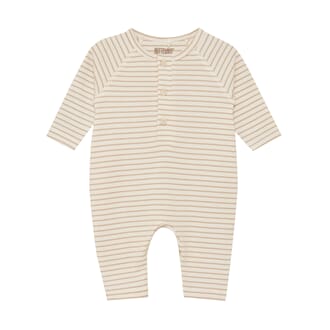 Romper LS YD stripe white pepper - Huttelihut