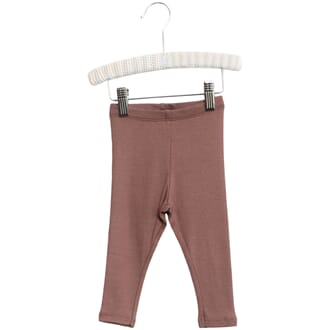 Rib Leggings powder plum - Wheat