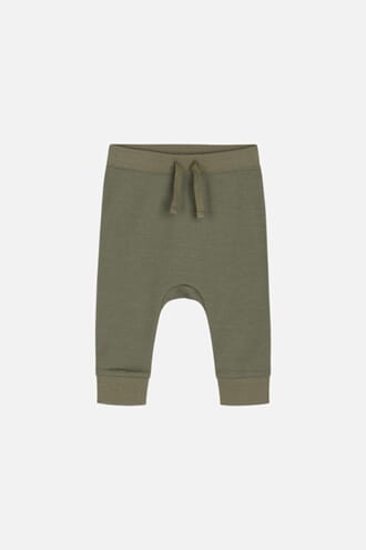Gaby Joggebukser ull/bambus khaki - Hust & Claire