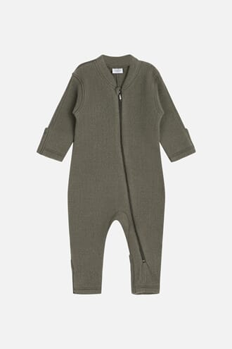 Merlin Heldrakt ullfleece teal leaf - Hust & Claire