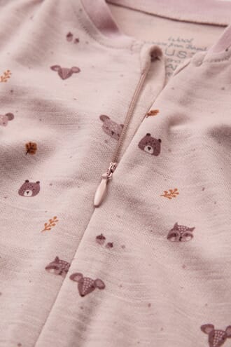 Manu heldrakt ull/bambus Forest rose - Hust & Claire