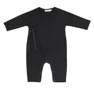 Cross-over newborn suit Charcoal - Phil & Phae