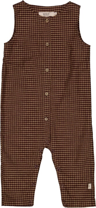 Romper Pil maroon check - Wheat
