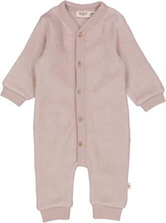Wool Fleece Jumpsuit dark powder - Wheat