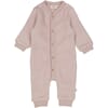 Wool Fleece Jumpsuit dark powder - Wheat