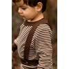 Favo Pullover chicory coffee w. stripes - Fliink