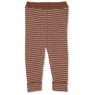 Meo Knit Pants striped toffee/beige - Konges Sløjd