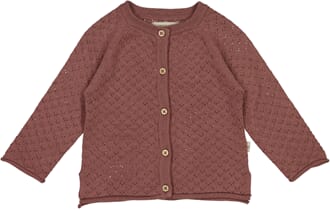 Knit Cardigan Hera rose brown - Wheat